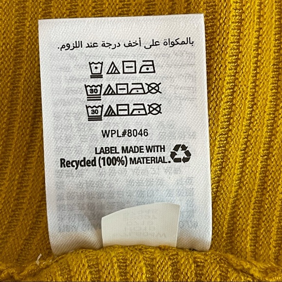 3/30$🔥NWT Alfani Yellow Tunic Ribbed Crewneck - Picture 9 of 11